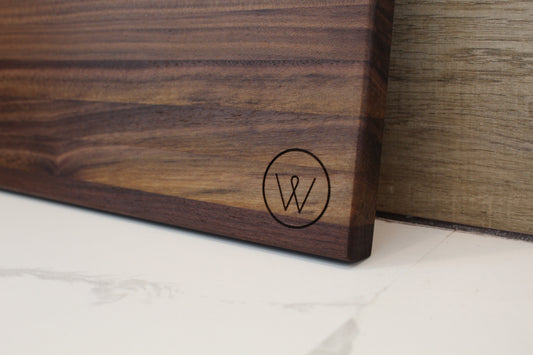 WELLB® Pequeño Wood Cutting Board, Edge grain, walnut, maple, red oak, cherry