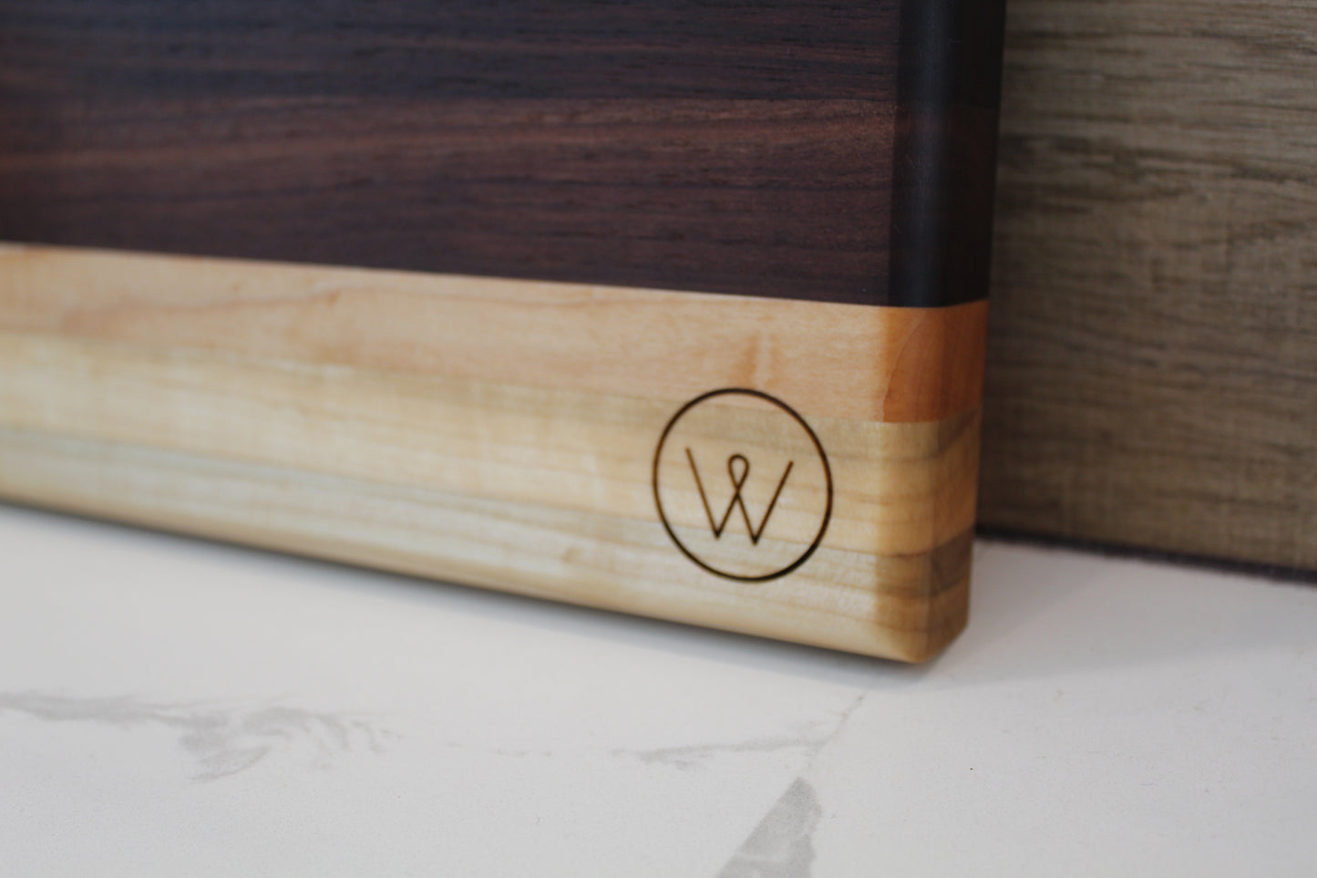 WELLB® Grande Wood Cutting Board, Edge grain, walnut, maple, cherry