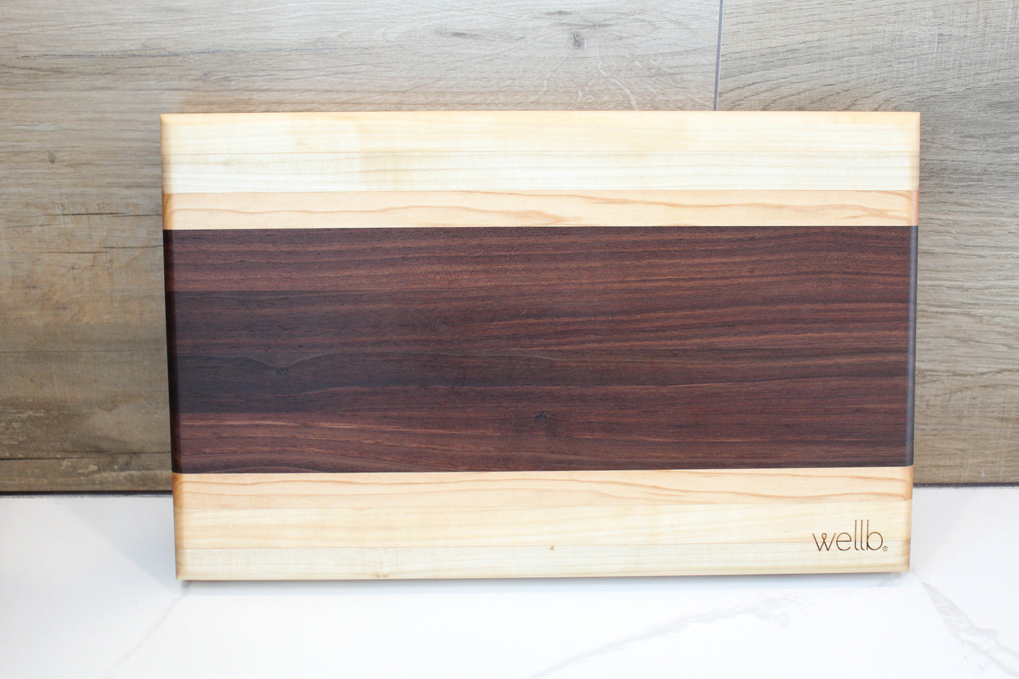 WELLB® Grande Wood Cutting Board, Edge grain, walnut, maple, cherry