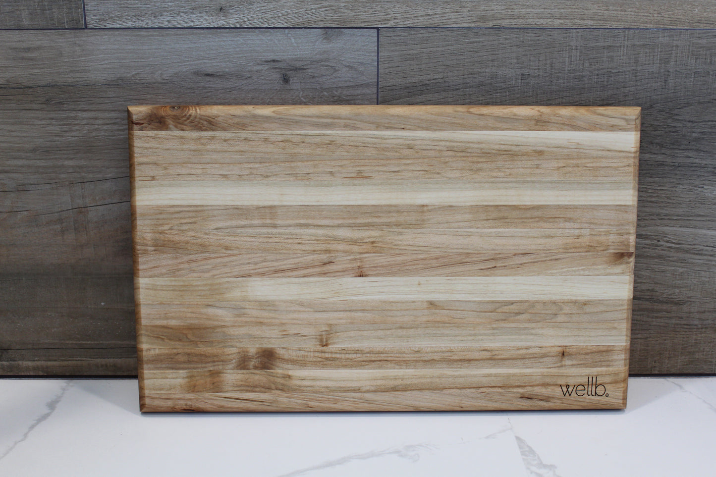 WELLB® Grande Wood Cutting Board, Edge grain, walnut, maple, cherry