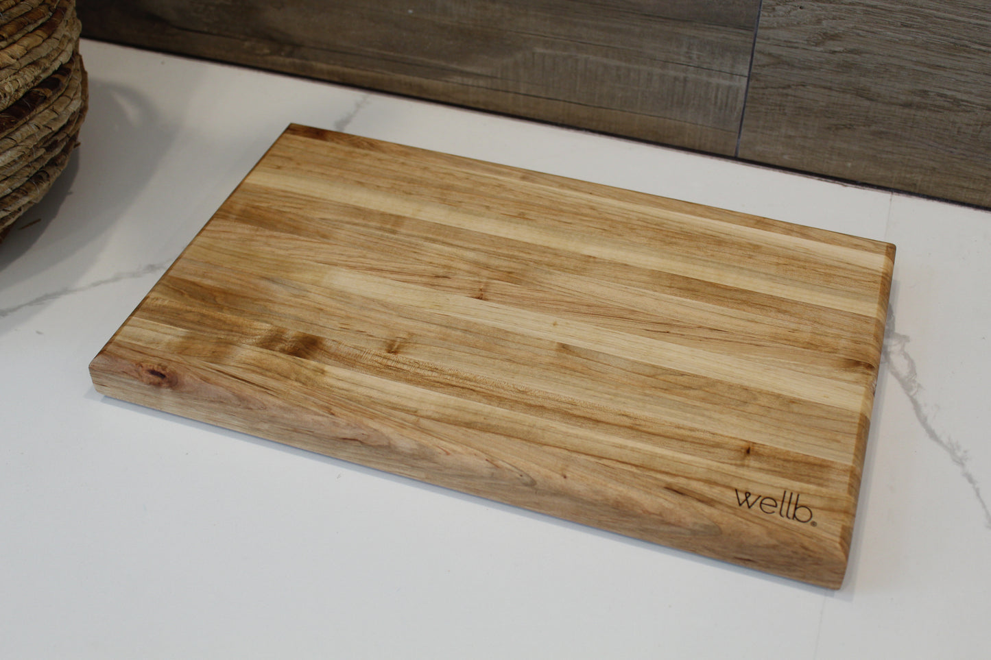 WELLB® Grande Wood Cutting Board, Edge grain, walnut, maple, cherry